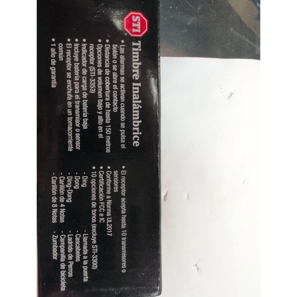 STI‎ Wireless Entry Alert Chime with Receiver Kit  New